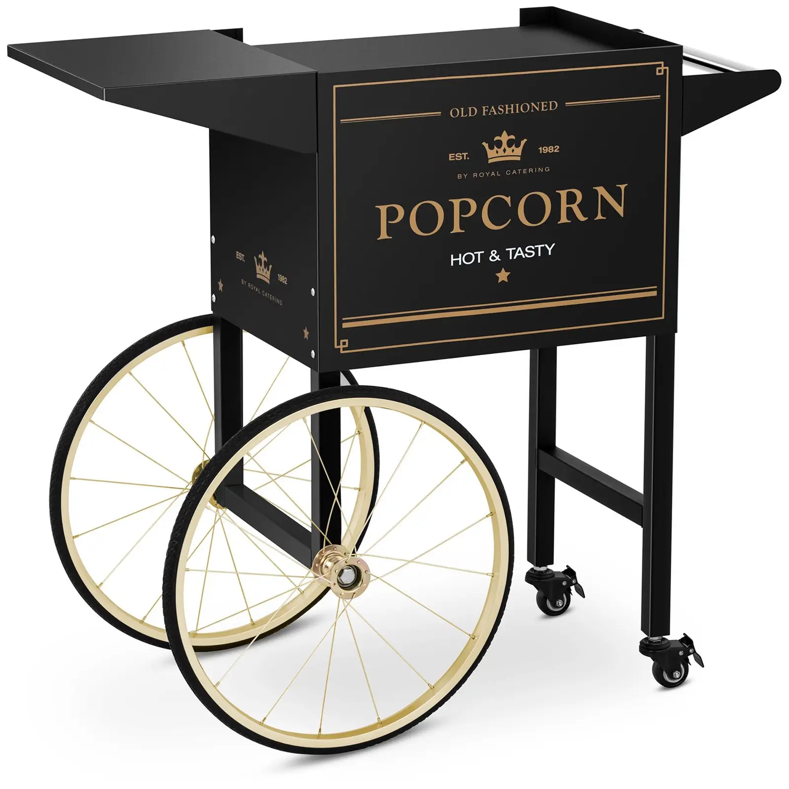 Chariot à popcorn - Coloris noir et or