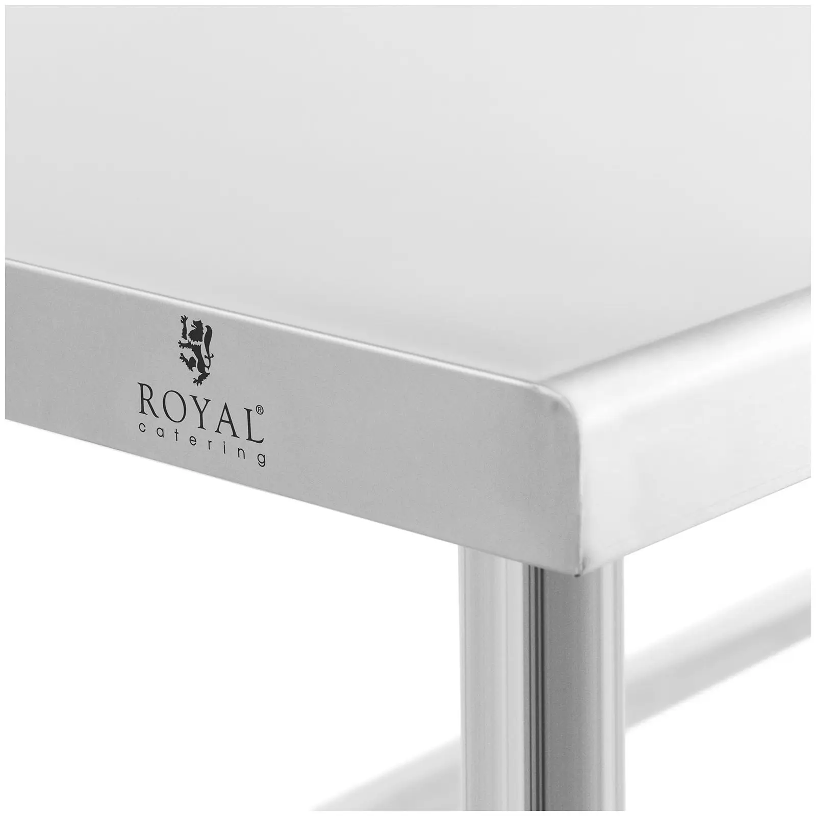 Occasion Table de travail inox - 200 x 70 cm - Dosseret - Capacité de 95 kg - Royal Catering