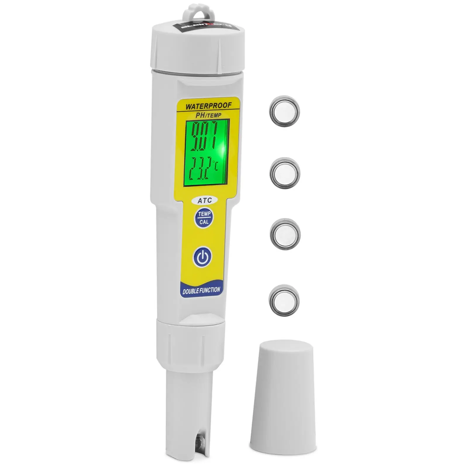 Testeur de pH avec température - LCD - 0-14 pH / température 0 - 50 °C