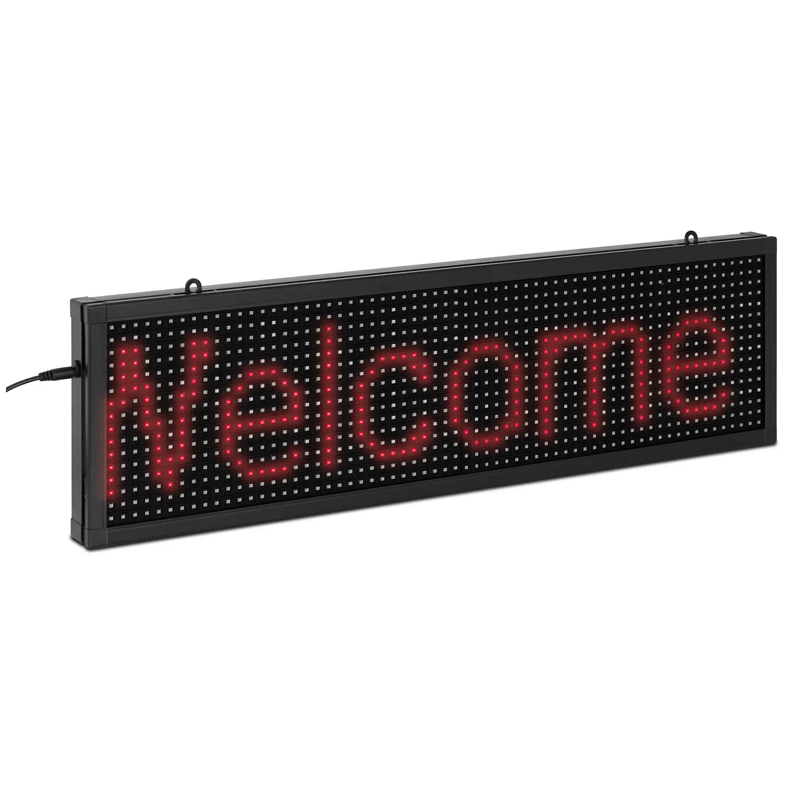 Panneau publicitaire LED - 64 x 16 LED rouge - 67 x 19 cm - Programmable via iOS / Android