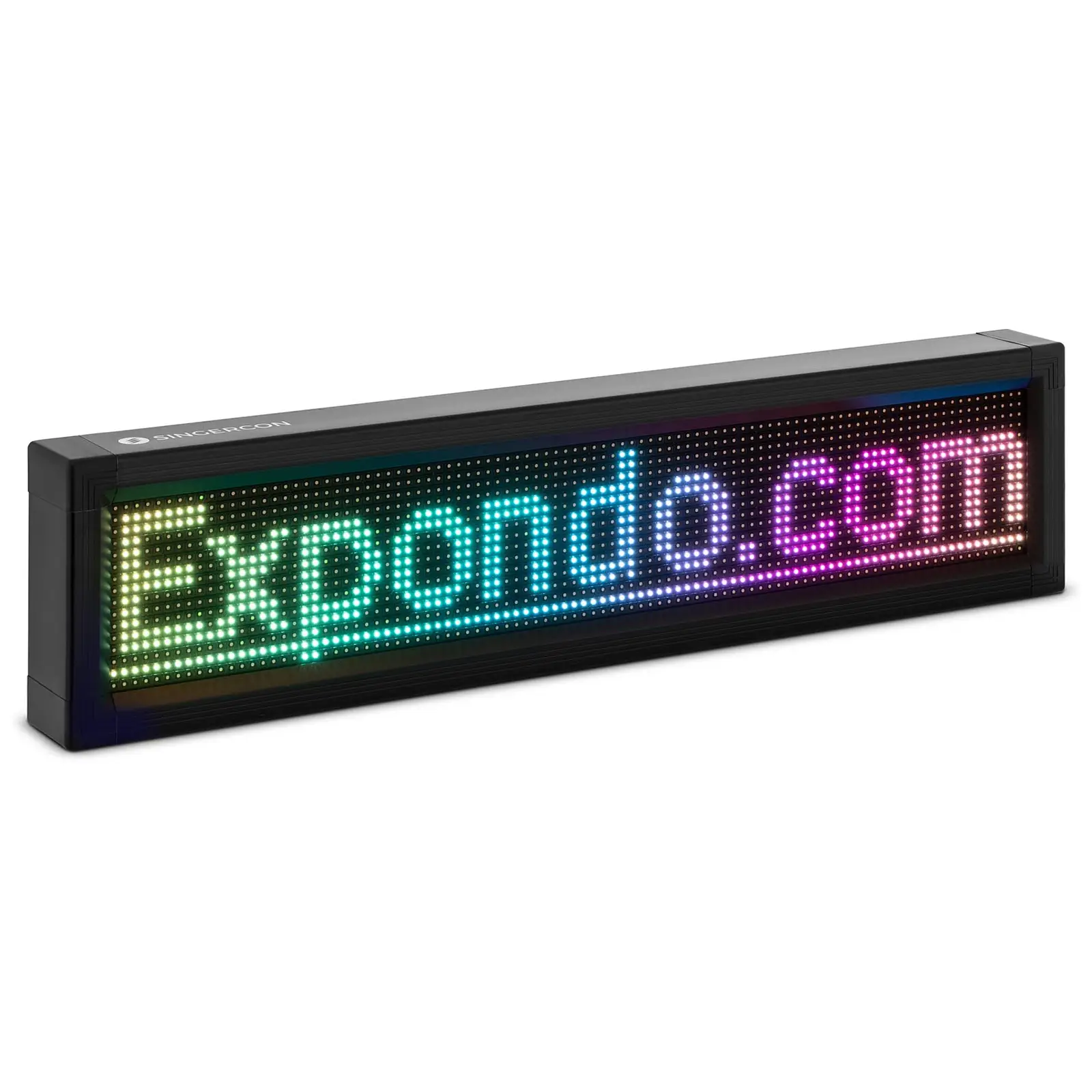 Panneau publicitaire LED - 96 x 16 LED couleur - 105 x 25 cm - Programmable via iOS / Android