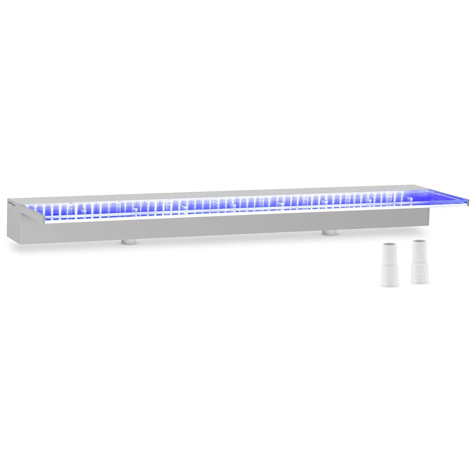 Fontaine de piscine - 90 cm - Éclairage LED - Bleu - Rebord profond